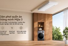 Xiaomi ra mắt giàn phơi Mijia Smart Clothes Drying Rack 3: 4 vùng phơi, đèn LED 42 inch và khả năng tự động hóa thông minh