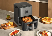 Xiaomi Mijia Smart Steam Air Fryer 7L: Nồi chiên không dầu hơi nước 10 chế độ
