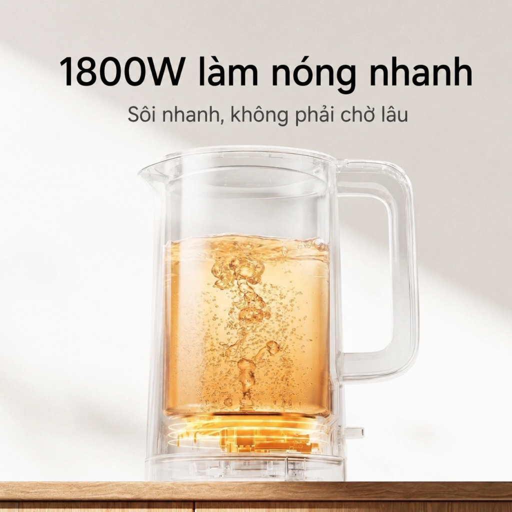 Ấm đun nước điện giữ nhiệt Mijia