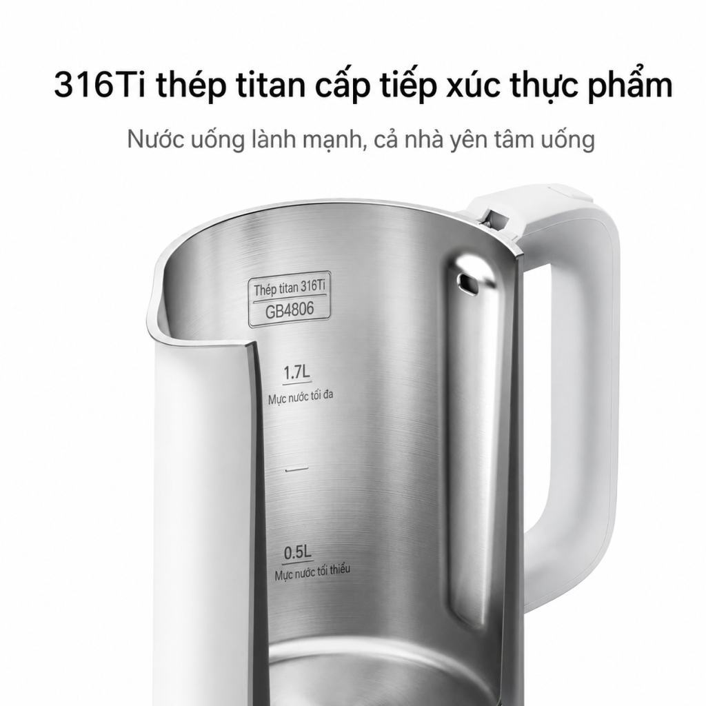 Ấm đun nước điện giữ nhiệt Mijia