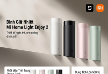 Xiaomi ra mắt bình giữ nhiệt 500ml: lòng bình bằng thép không gỉ 316L, 4 màu, giá 89 tệ